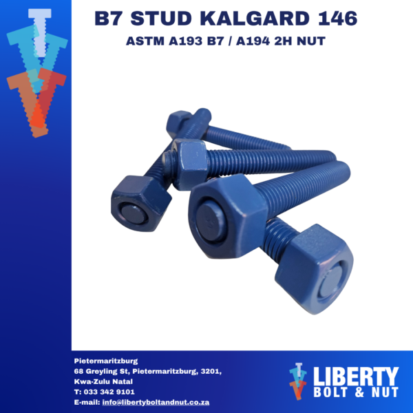 ASTM A193 GrB7 Studs / ASTM A194 Gr2H Nuts