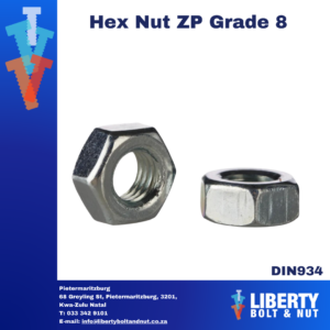Hex Nut ZP Grade 8 DIN934