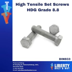 High Tensile Set Screws HDG Grade 8.8