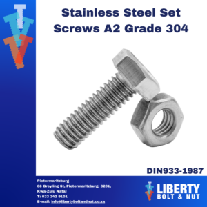 Stainless Steel Set Screw A2 Grade 304 DIN933